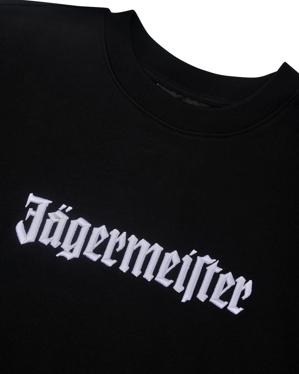 Maglietta nera con wordmark bianco Jägermeister