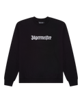 Felpa nera con wordmark bianco 'Jägermeister'
