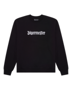 Felpa nera con wordmark bianco 'Jägermeister'