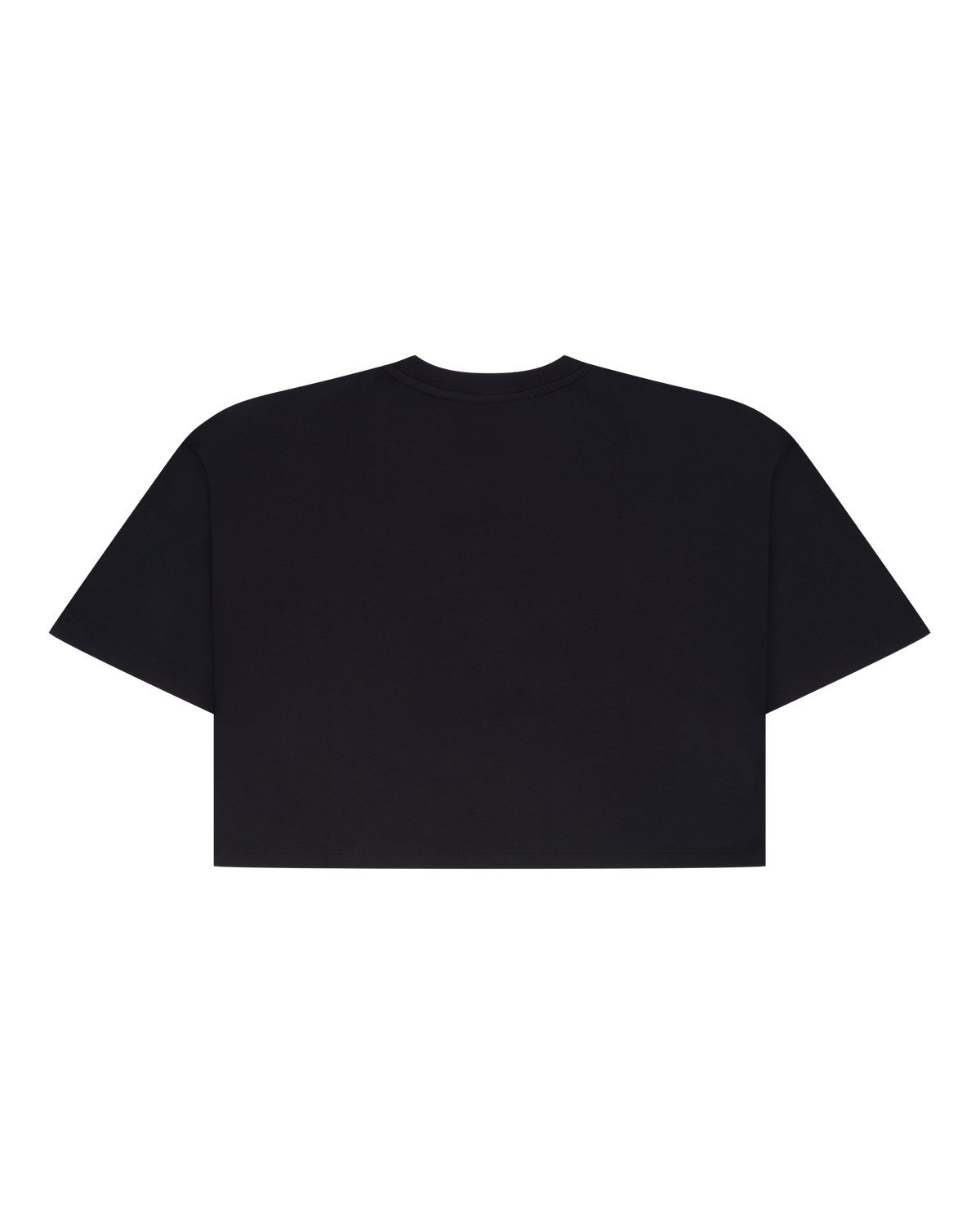 Cropped tee nero Jägermeister dal retro.