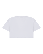Cropped tee bianca Jägermeister dal retro.