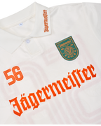 Jersey bianca con branding Jägermeister
