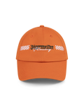 Cappellino arancione con logo Jägermeister Racing.
