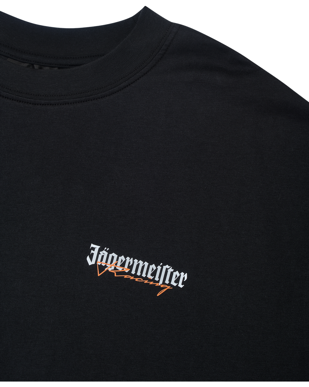 T-shirt nera con logo Jägermeister Racing.