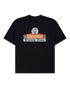 T-shirt nera con logo Jägermeister Racing Team sul retro.