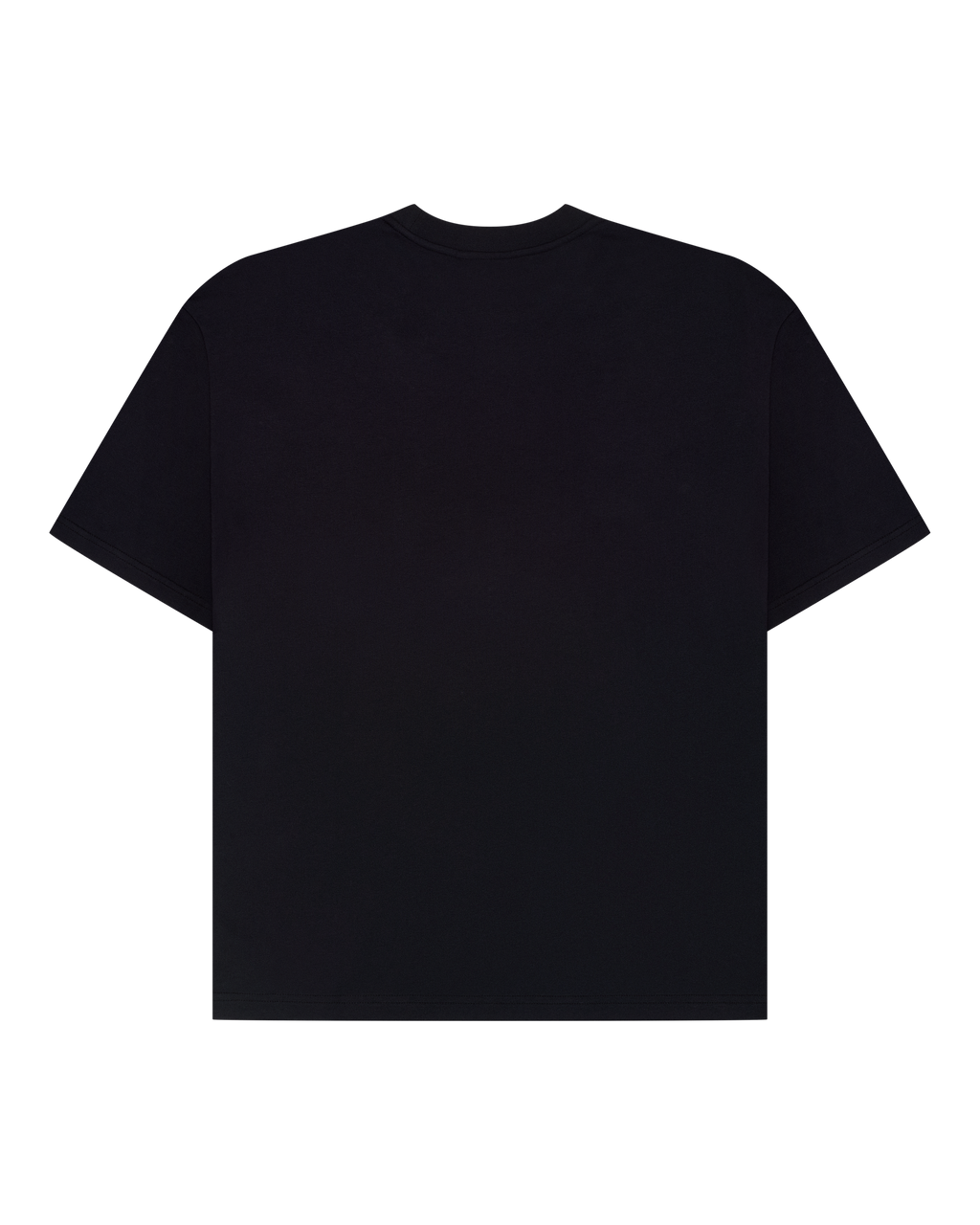 T-shirt racing Jägermeister nera semplice vista da dietro.