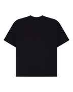 T-shirt racing Jägermeister nera semplice vista da dietro.