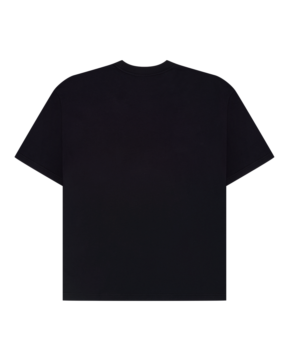 T-shirt racing Jägermeister nera semplice vista da dietro.