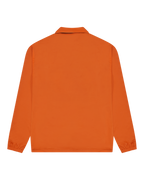 Giacca reversibile Jägermeister vista da dietro. È visibile il lato arancione.