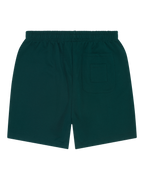 Pantaloncini verde scuro Jägermeister con tasca posteriore.