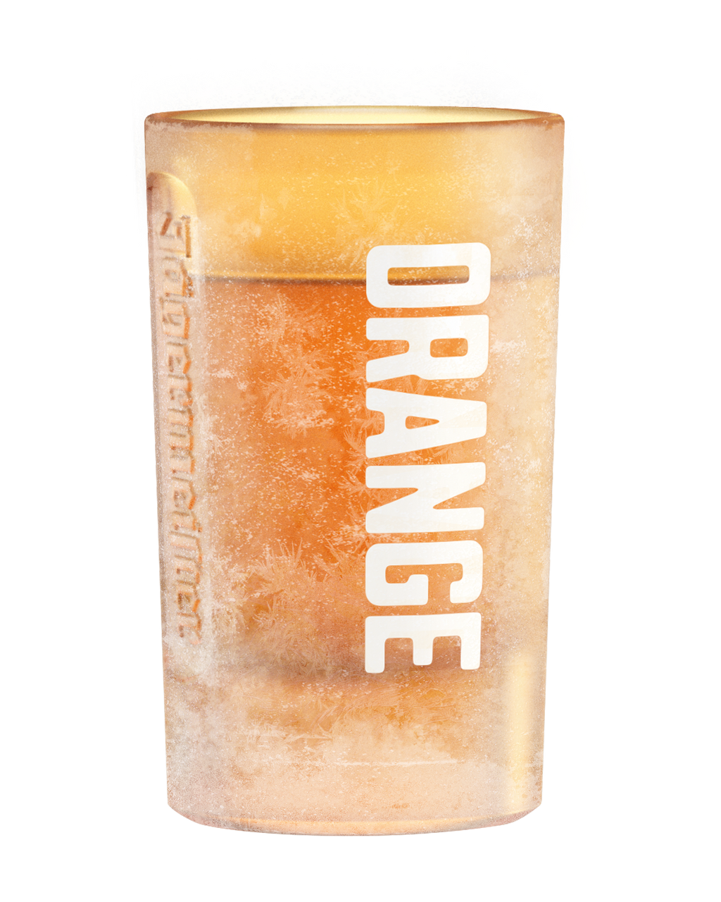 Bicchiere shot Jägermeister Orange satinato con testo 'Orange' 