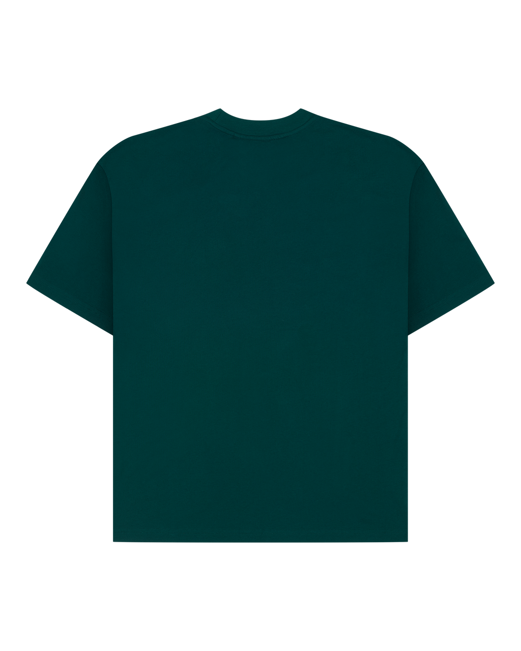 T-shirt verde Jägermeister vista da dietro.