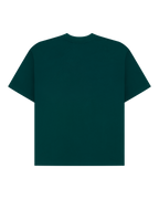 T-shirt verde Jägermeister vista da dietro.