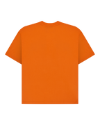 T-shirt arancione Jägermeister vista da dietro.