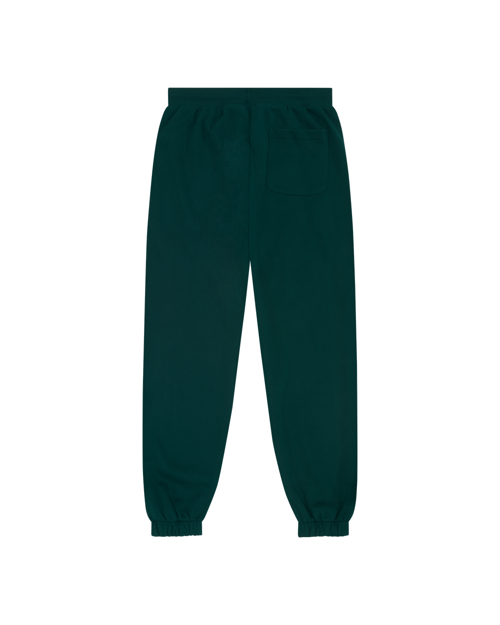 Pantaloni della tuta Jägermeister verde scuro da dietro.