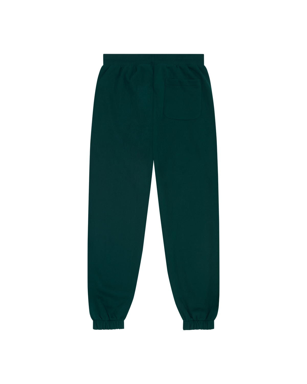 Pantaloni della tuta Jägermeister verde scuro da dietro.