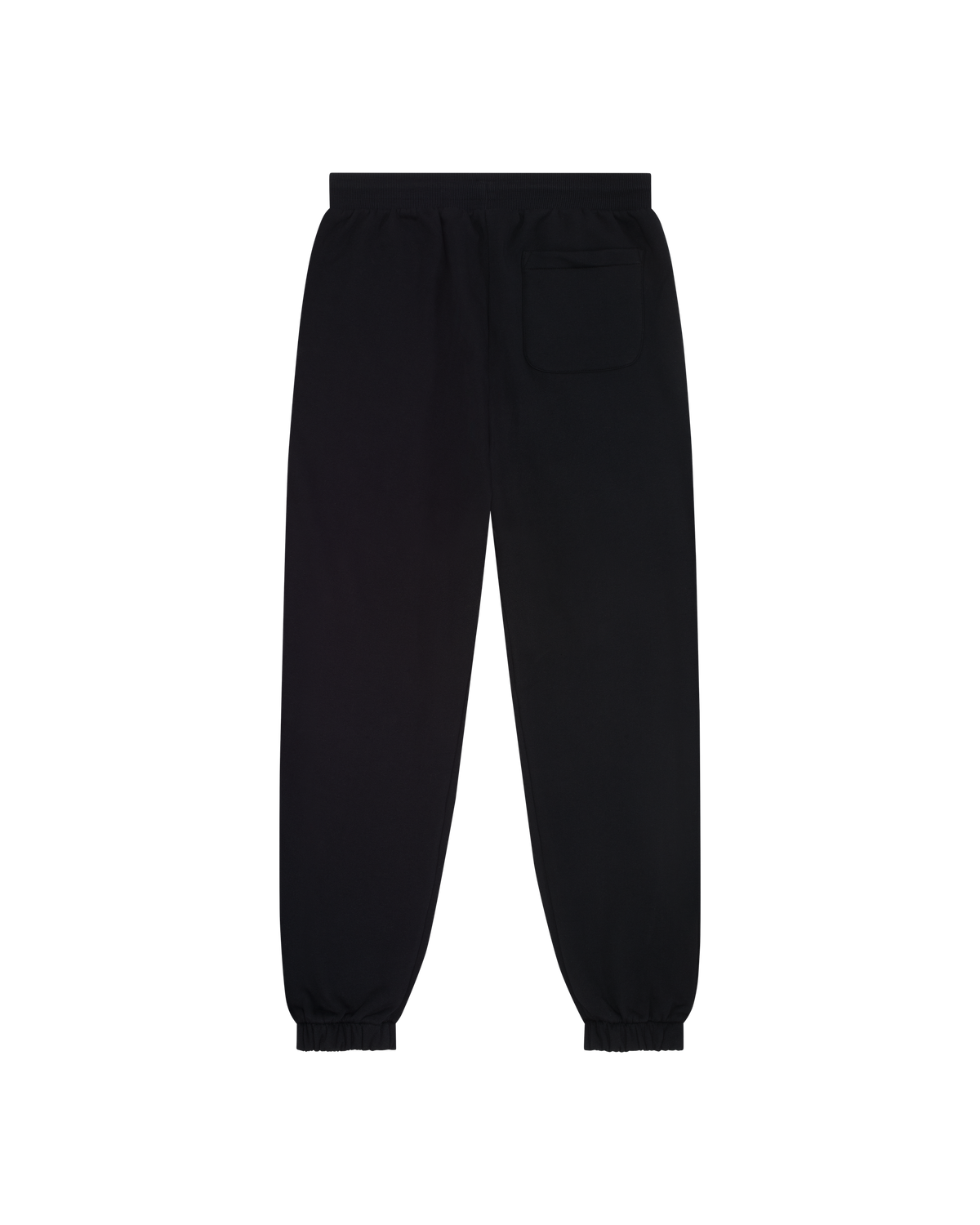 Pantaloni della tuta neri da dietro.